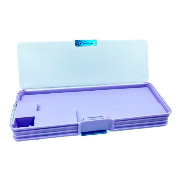 Frozen LED Pencil Box Built-in 2 Sharpeners with Magnet Lock