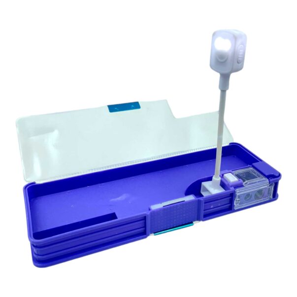 Frozen LED Pencil Box Built-in 2 Sharpeners with Magnet Lock