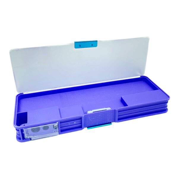 Frozen LED Pencil Box Built-in 2 Sharpeners with Magnet Lock