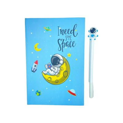 Astronaut Hardbound diary with assorted Gel Pen