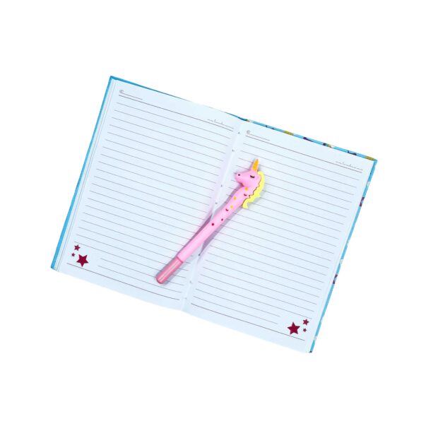 Unicorn Hardbound diary with assorted Gel Pen