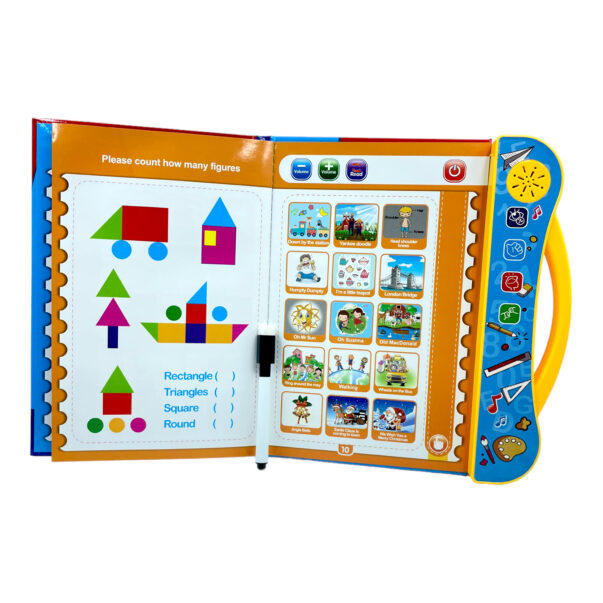 Interactive Intelligence Sound Book, English Letters & Words Learning Book for Kids