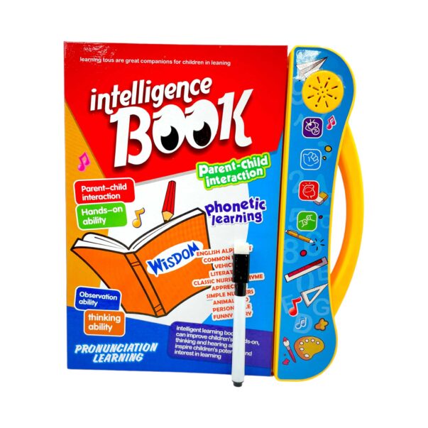 Interactive Intelligence Sound Book, English Letters & Words Learning Book for Kids