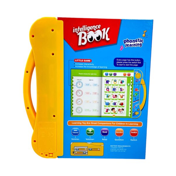 Interactive Intelligence Sound Book, English Letters & Words Learning Book for Kids