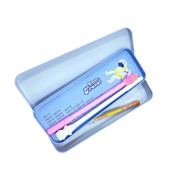 Double layer Metal Pencil Box Case