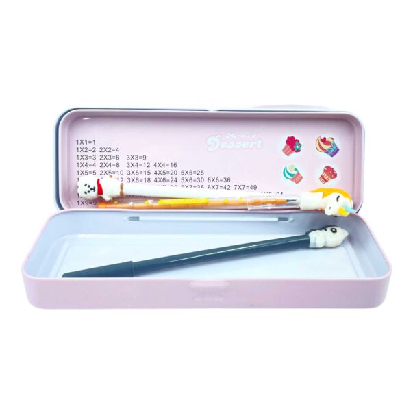 Double layer Metal Pencil Box Case