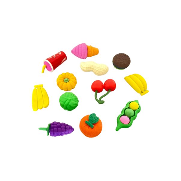 Fruit Erasers in different shapes for Kids