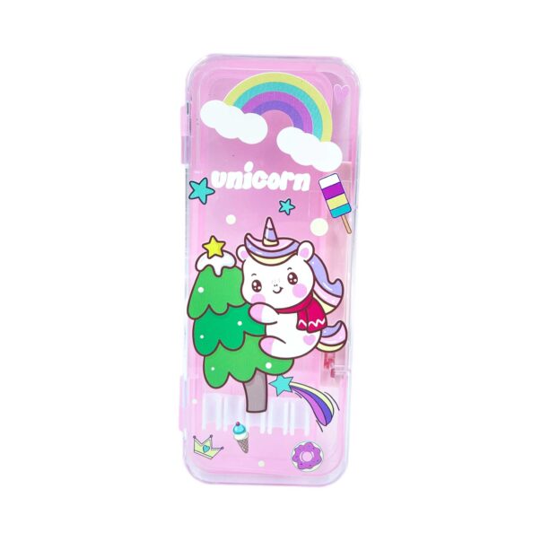 Unicorn Pencil Box password protected with dual Compartments