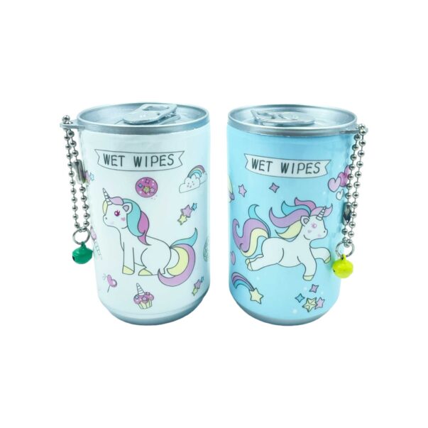 Unicorn Tin Portable Wet Wipes Tissue