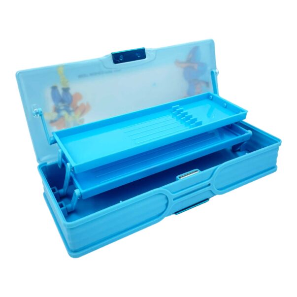 Double layer Metal Pencil Box Case