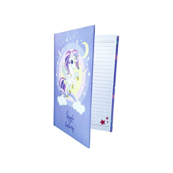 Unicorn Hardbound diary with assorted Gel Pen