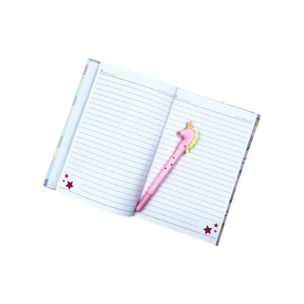 Unicorn Hardbound diary with assorted Gel Pen