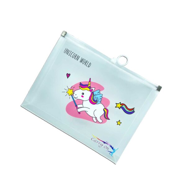 Unicorn Transparent Pouches for Kids