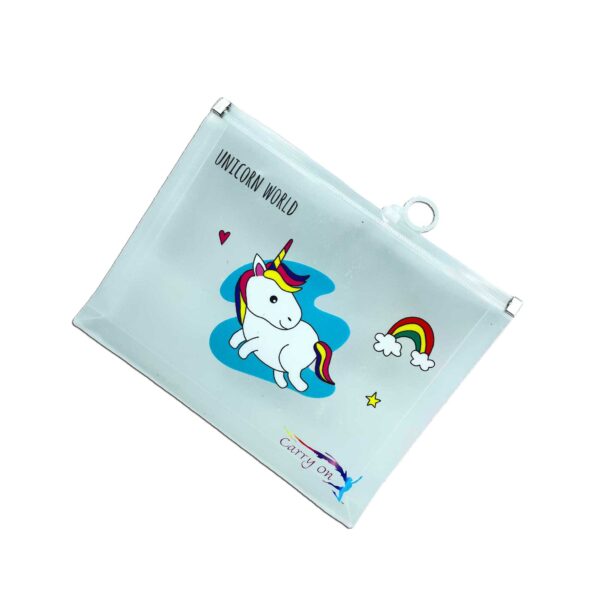 Unicorn Transparent Pouches for Kids