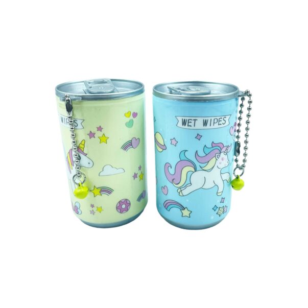 Unicorn Tin Portable Wet Wipes Tissue