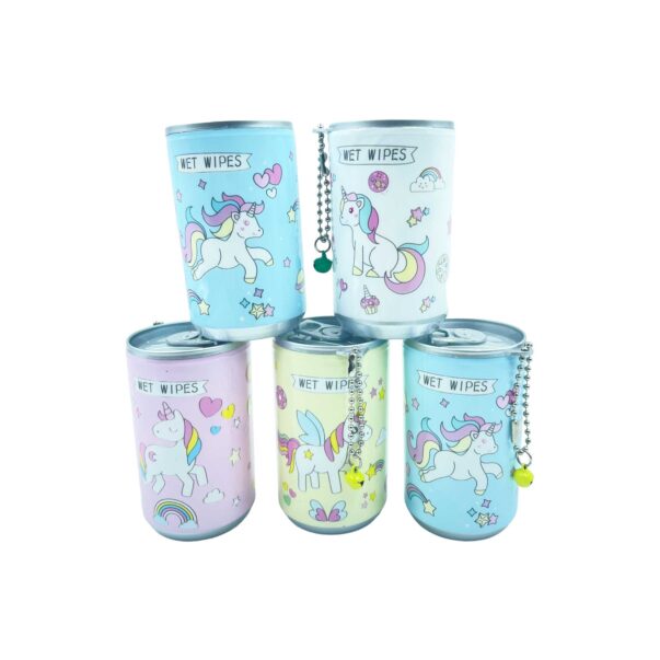 Unicorn Tin Portable Wet Wipes Tissue